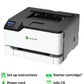 Lexmark C3326dw Color Laser Printer with Ethernet, Mobile-Friendly, Wireless Office Printer with Automatic Two-Sided Printing (3-Series)