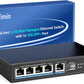 5 Port 2.5G Base-T Smart Web Ethernet Switch Managed with 10Gbps SFP Port, Compatible with 100/1000/2500Mbps Network, VIMIN 6-Port 2.5 Gigabit Managed Network Switch for 2.5G NAS, PC, Wireless AP