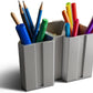 MOOY 1 peice Aluminum Alloy Pen Holder for Desk Office, Pen Organizer, Desk Tidy, FUSECUP, Tool-Free Assembly, Non-Slip Silicone Base, Customizable Pen Holder,1 Piece FUSECUP Holder with a Fuse-Rail