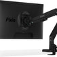 Pixio PS1S Wave Black Single Monitor Arm Stand Desk Mount - Fits up to 32 inches Monitors and up to 19.8lbs. VESA Compatibility and Integrated Cable Management