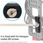Camera Cage Cable Clamp, CNC Integrated Mounting Clamp, 1/4" Universal Portable Cage Fitting Wire Clip for Camera Data Cable Management