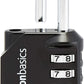 Amazon Basics 4-Digit Combination Lock for Gym and Sports, 2-Pack, Black