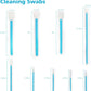 Lint-Free Foam Swab Sticks (9 Types 33 Pcs), Foam Tip Cleaning Swab Kit for Optical Instruments, Camera Lenses, Electronic Equipment, Car Detailing, Inkjet Printer Print Heads