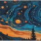 Gaming Mouse Pad, Large Non-Slip Rubber Base Mousepad, Keyboard Mouse Mat, Desk Pad with Stitched Edges, 31.5x11.8inch, Abstact Sky
