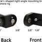 Vertical Mounting Bracket, 1/4" to 3/8" Thread Adapter for Vaxis Teradek Wireless Transmitter ARRI Sony RED Camera Monitor Focus Motor