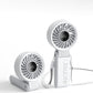 JISULIFE Handheld Fan Life7 – Ultimate Flexibility: High-Power Motor, LED Display, 19.5 Hrs Cooling, 5000mAh Rechargeable, 5-Speed, Foldable Design, 3-IN-1 Portable Fan for Travel Cruise Beach(Grey)