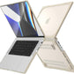 Batianda Compatible with New MacBook Pro 16 inch Case 2024 M4 Chip 2023 2021 Release with M3 M2 Pro Max, Heavy Duty Protective Plastic Hard Shell with Fold Kickstand & Keyboard Cover Protector, Khaki