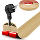 Floor Cord Cover Self Adhesive Cord Hider,10FT Cable Management, Extension Strip Protector for Wires, Prevent Cable Trips for Offices, Gyms, Exhibitions Cavity:0.3"(W) x0.28(H) WoodLightyellow