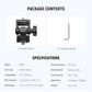 NEEWER Camera Field Monitor Mount Holder Bracket, 360° Swivel 180° Tilt Adjustable with 1/4" & 3/8" Screw Anti Twist Compatible with Atomos Ninja 5" & 7" Compatible with SmallRig Camera Cage, MA022