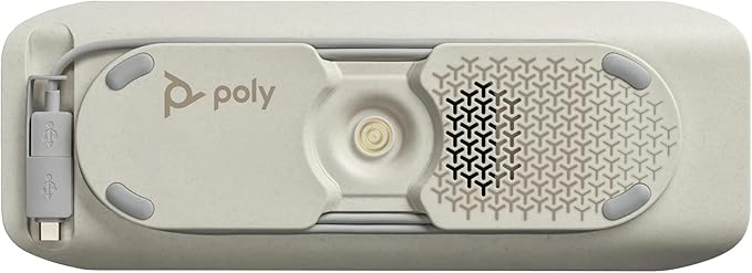 Poly - Sync 40+ Bluetooth Smart Speakerphone (Plantronics) - Flexible Work Spaces - Connect to PC/Mac via Included BT600 Dongle & Smartphones via Bluetooth - Works with Teams (Certified), Zoom & more