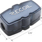 Recoil MFH12 2 Way Mini-ANL Fused Distribution Block, 1 X 0/2/4 Gauge in / 2 X 4/8 Gauge Out Fused Distribution Block with 60A, 80A, 100A Fuses, Solid Brass for Maximum Power Transfer