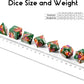 DNDND Metal Dice, 7 PCS Metallic Flowers D&D Dice with Gorgeous Gift Case for DND Dungeons and Dragon Tabletop Game (Army Green and Orange)