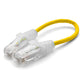 TRUECABLE Cat6 Component Rated Patch Cable, Unshielded (U/UTP), 6in, Yellow, 28AWG Solid Copper, Snagless 10G High-Speed Ethernet Cable, PoE++ 4PPoE 100W, UL Listed, RoHS-3, 1 Pack
