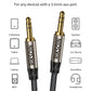 3.5mm Aux Cable 2FT/0.6m, Silver-Plated Wire Core Male to Male Cord for Headphones Car Home Stereos Speaker Compatible with iPhone iPad iPod Echo
