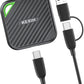 KEXIN External SSD 512G USB C Portable SSD Up to 2000MB/s External Solid State Drive USB 3.2 Gen 2x2 Type-C Portable Solid State Drive for PC Mac Game Console