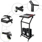 16U Professional DJ Stand Rack Mount DJ Mixer Stand Adjustable Stage Cart w/Wheel for Music Party Show Music Studios Performance Stages Concert Venues