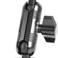 xik Metal 1/4"-20 Mount with Drill Plate Base for Monitors, Action Camera，CCTV Cameras, Camcorders, 360° Rotation Adjustable Camera Mount for Installation on Car Dashboard, Ceiling, and Walls