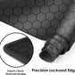 Galdas Gaming Mouse Pad XXL XL Large Long Extended Big Mousepad Non-Slip Rubber Keyboard Mouse Pad with Stitched Edges for Laptop Home Office (31.5x11.8x0.08 Inch) … (Grid)