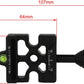 Haoge CP-MAS Screw Knob Clamp Adapter Mount for Quick Release QR Plate Camera Tripod Ballhead Monopod Ball Head Fit Arca Swiss and Manfrotto 200PL-14 RC2 Plate