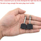 Hahiyo 3.25 M-2x6.35 F-TRS Stereo Plug Interconnect Audio One Male 6.35mm(1/4 inch) and Two Females 3.25mm(1/8Inch) Adapter Splitter Good Signal Sound Snap Tight Not Wobble for Guitar Black 2pcs