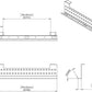 Stand Up Desk Store Under Desk Cable Management Tray Horizontal Computer Cord Raceway and Modesty Panel (White, 39")