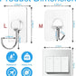 Large Adhesive Hooks for Hanging Heavy Duty Wall Hooks Self Adhesive Towel Coat Hooks Waterproof Transparent Hook for Bathroom Shower Kitchen Keys Door Outdoor Home Improvement Utility Hook 12 Pack
