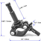 PHOCUS Half Coupler Clamp with 5/8" Pin, Photography Heavy Duty Truss Clamp for Round Tube to Support Studio Lighting, LED Ring Lights, Video Equipment (Clamp Range: 30-35mm)
