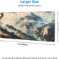 Large Mouse Pads Anime Landscape Mountain Wilderness Wonderland Non-Slip Rubber Base Gaming Mousepad, Keyboard and Mouse Pad with Stitched Edges,PC Desk Mat for Game,Work,Office(31.5"*11.8")