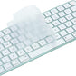 Keyboard Cover for New M4 iMac Magic Keyboard(Europe Layout, 7 Shape Enter Key) Model A3118/A2449, Touch ID Version w/o Numeric Key - Ultra Thin, Protective and Clear Protector Skin
