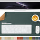Cork Desk Mat - Dual-Sided Desk Pad for Office and Home - Desk Organization and Accessories - Ideal for Large Mouse Pad and Desk Mats on Top of Desks(Dark Green,27.6"x 13.8")