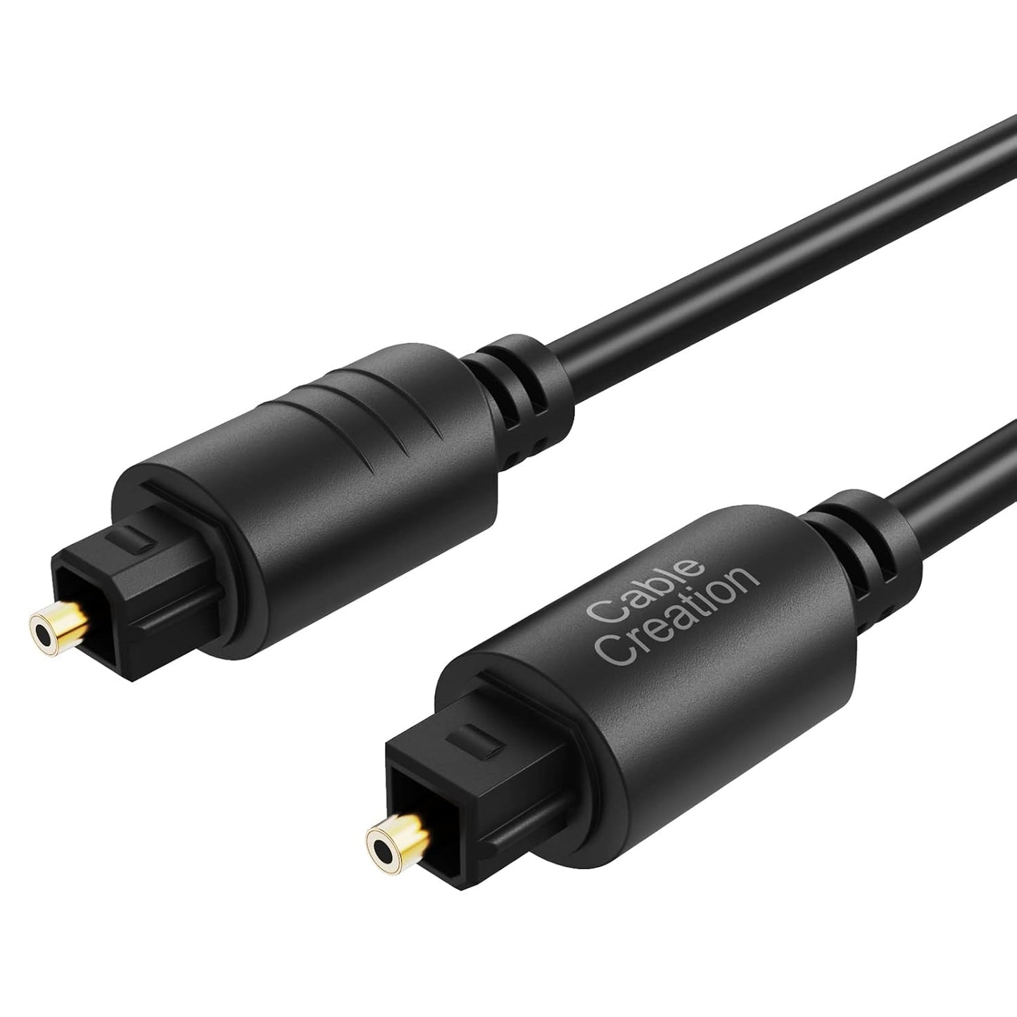 CableCreation 12FT Digital Optical Audio Cable 2-Pack, Toslink Male to Male, Compatible with Home Theater, Sound Bar, TV, PS4, Xbox & More