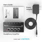 Fifine Headphone Amplifier 4 Channels Metal Stereo Audio Amplifier,Mini Earphone Splitter with Power Adapter-4x Quarter Inch Balanced TRS Headphones Output and TRS Audio Input for Sound Mixer-N6