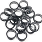 1-3/8"(35mm) Black Snap-in Knockout Insulating Bushing Grommets, Plastic Cable Hole Grommet for Wiring, Round Nylon Snap in Locking Electrical Wire Cord Hose, Tubing Bushings Grommets, 20pcs