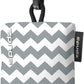 SPUDZ Classic Microfiber Lens Cleaner – Clip-On Pouch, Washable – for Binoculars, Scopes, Glasses, Screens | Gray Chevron, 6 x 6 Inch (3-Pack)