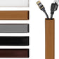 Rubber Bond TV Cord Hider Cable Protector - Strong Self Adhesive Wall Cord Cover Cable Hider - Low Profile Cable Management Wall Cord Concealer Cable Raceway (Brown, 10 Feet)