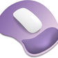 ITNRSIIET Ergonomic Mouse Pad, Cushioned Gel Wrist Rest, Non-Slip Base, Smooth Surface, Cute Multi-Color, 9.5 x 8.2 in, Lavender Fade