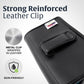 Turtleback Belt Holder for iPhone 16 Pro Max, 15 Pro Max, 14 Pro Max -Small- Fits w/Slim MagSafe Style Cases, Premium Black Leather Horiz. Belt Holster, Magnetic Closure, Leather Wrapped Clip
