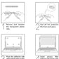 Privacy Filter Adhesive Strips and Slide Mount Tabs for Computer Monitors and Laptops - Replacement Kits