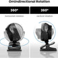 Shinebella AA Battery Powered Clip on Fan with 4-Speed, 5’’ Small Desk Fan with Aroma Function, USB Powered, 360°Rotation, Ultra Quiet, for Golf Cart, Stroller, Bedroom,Car(Batteries Not Included)
