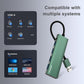 USB Hub, USB 3.0 Hub Aluminum Alloy Ultra Slim USB Splitter, Portable 4 Port USB Extender, USB Hub for Laptop, PC, MacBook, iMac, Surface Pro, Mac Pro, Flash Drive, XPS 【Green】