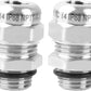 2 Pcs 1/4" NPT Stainless Steel Waterproof Cable Gland, IP68 Waterproof Adjustable Cable Glands, Strain Relief Cord Grip Connectors with Gaskets and Locknut for 4-8mm Cable Diameter