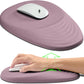 Hokafenle Ergonomic Mouse Pad Wrist Support, Terraced Slope Carpal Tunnel Wrist Pad for Mouse with Unibody Memory Foam, Wrist Rest Pain Relief Mousepad (Pale Purple, 11.8x7.9 in)
