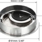 uxcell Cable Hole Cover, 2.1Inch/53mm Zinc Alloy Desk Wire Cord Cable Grommets Hole Cover for Office PC Desk Cable Cord Organizer, 4 Pcs Silver Tone