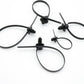 60 Pcs Push Mount Cable Ties Assorted Sizes, Black Nylon Push Mount Zip Ties Wire Harness Clips, 6-Types Snap in Zip Ties Self Locking Automotive Wire Ties for Wire Tying, Automotive