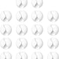 18 Pack Mini Cable Clips, Znben Cord Organizer Holder Adhesive Cord Management Charger Wire Holder Clips for Desk, Home, Office, Car, Cubicle, Nightstand White
