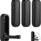 4PCS Gold Foldable Wall Hooks, Metal Folding Hooks Wall Mount, Easy Installation, Suitable for Bathroom Kitchen, Flip Down Hook for Wal l Hanging Coat, Bag, Towel, Key, Hat (Black)