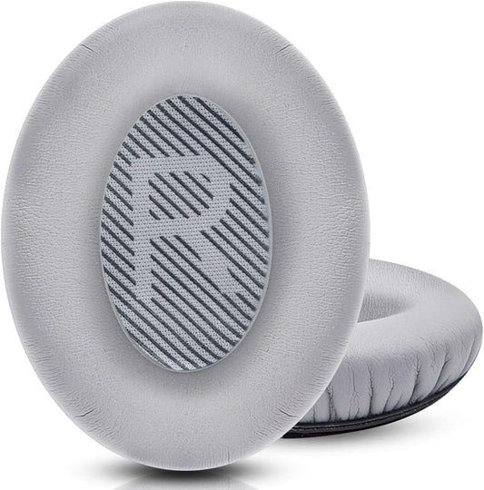QOQOON Professional Headphone Replacement Ear Pads for Bose QuietComfort 35 QC 2 15 25 Earpads Cushion for QC2 QC15 QC25 SoundTrue SoundLink Around-Ear Headphones Ear Pads with Memory Foam (Grey)