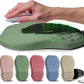 Ergonomic Raised Mouse Pad Wrist Support with Bilateral Slope Memory Foam Mousepad for Wrist Rest and Carpal Tunnel Pain Relief 11.8x7.9〃 Green