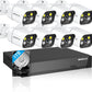 16CH ExpandableWESECUU Poe Security Camera System, 4K CCTV Camera Security System 8pcs IP Home Security Cameras Outdoor, 2-Way Audio, Human Detection, with 3TB HDD for 24-7 Recording (POE8 KIT)