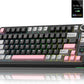 AULA S75 PRO Wireless Mechanical Keyboard with Screen&Knob, 75% Hot Swappable Gaming Keyboard with Pre-lubed Switches, RGB Backlit, PBT Keycaps Creamy Sounding Pc Gaming Keyboards